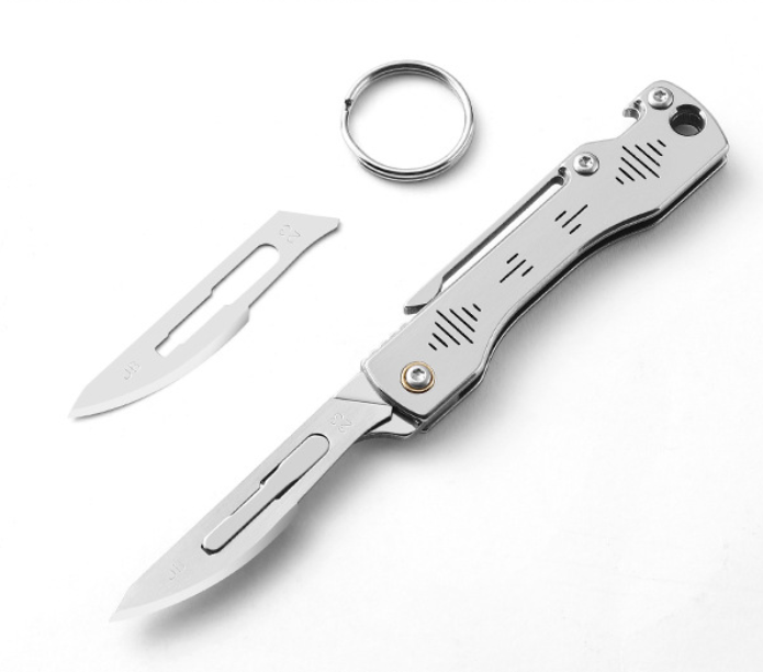 EDC Keychain Pocket Knife 10 Blade