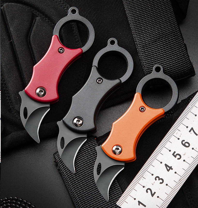 Folding Small Hook Knife with Plastic Handle