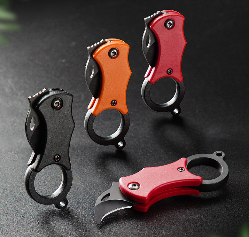 Folding Small Hook Knife with Plastic Handle