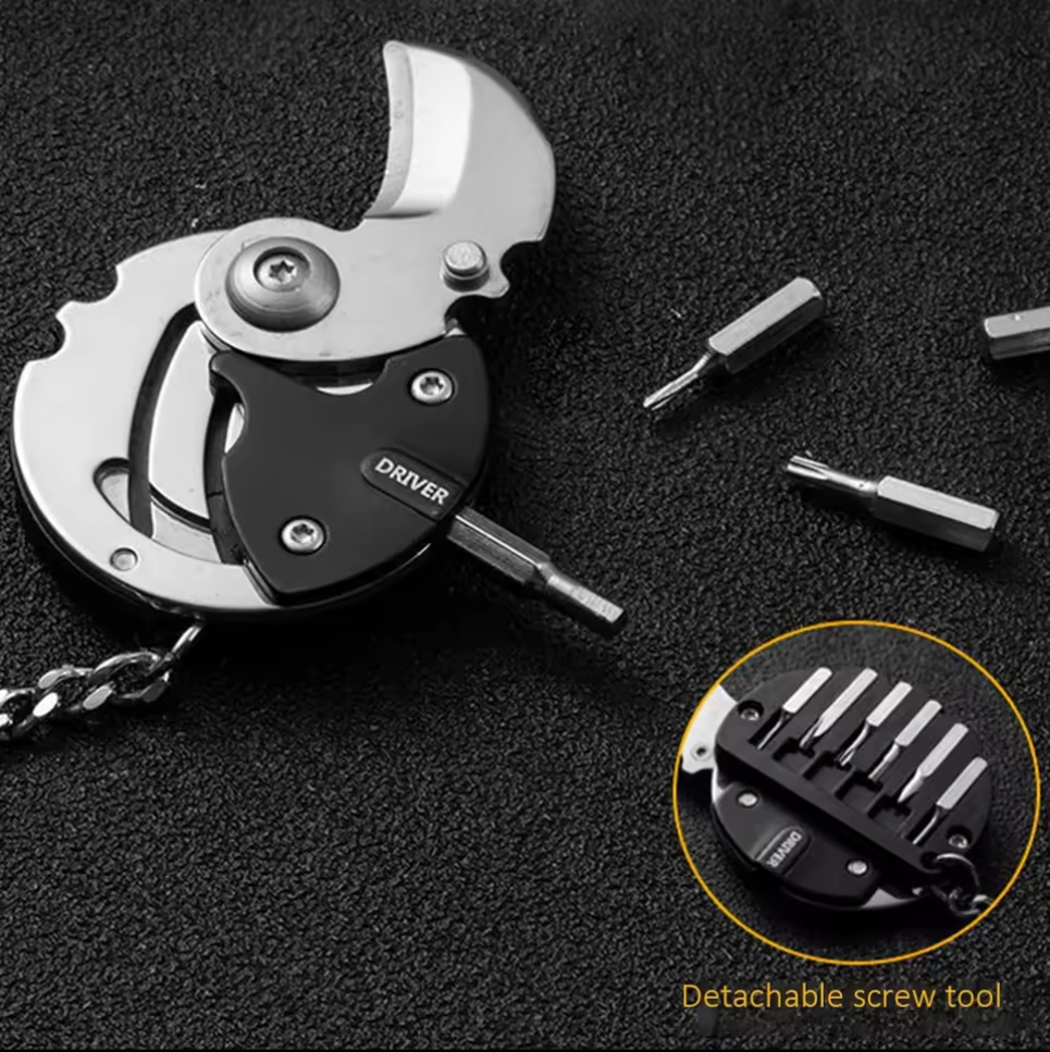 【Throughone】Multi-functional Coin Type Keychain