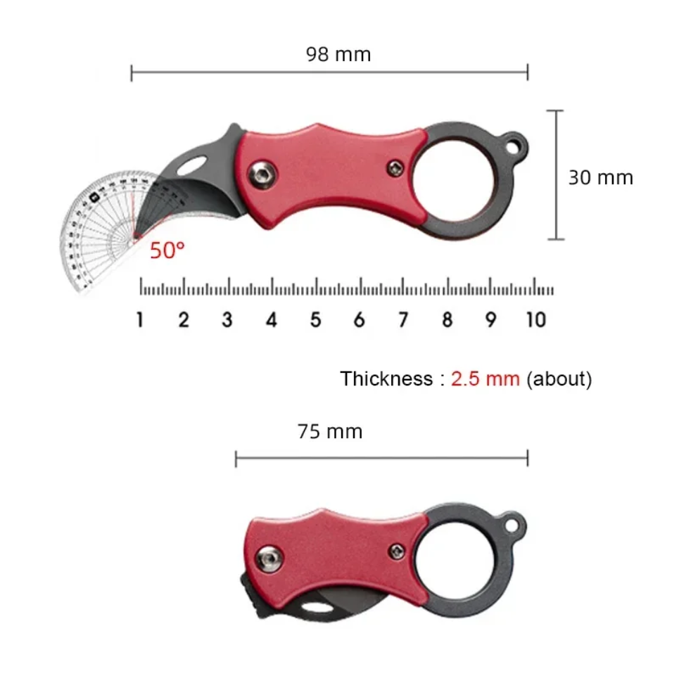 Folding Small Hook Knife with Plastic Handle