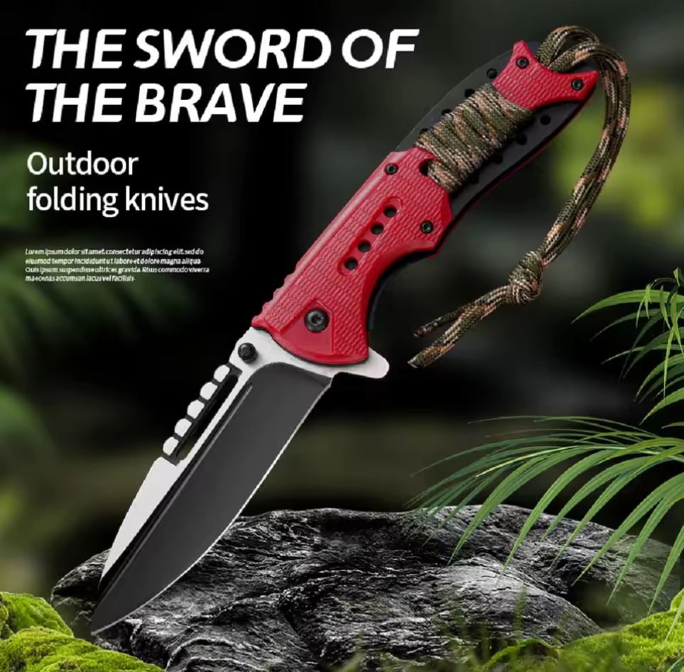Red Portable EDC Pocket Knife