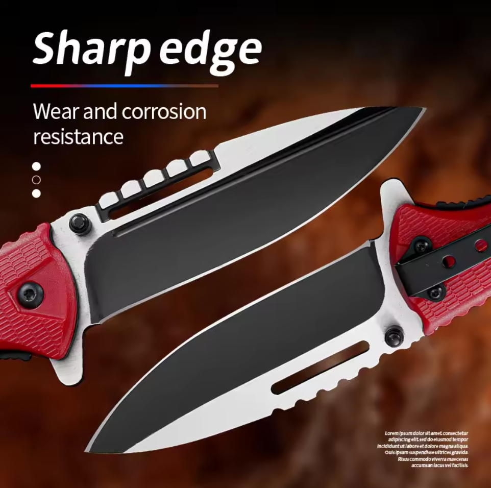 Red Portable EDC Pocket Knife