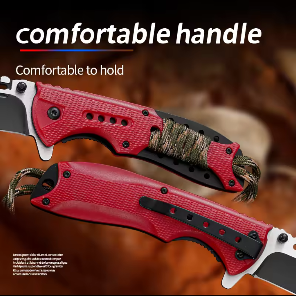 Red Portable EDC Pocket Knife