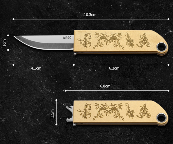 Mini Brass Pocket Knife