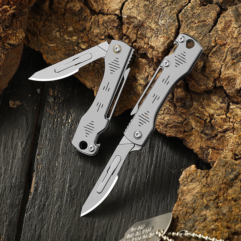 EDC Keychain Pocket Knife 10 Blade