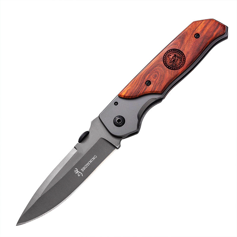 Red Acidwood Folding Pocket Knife
