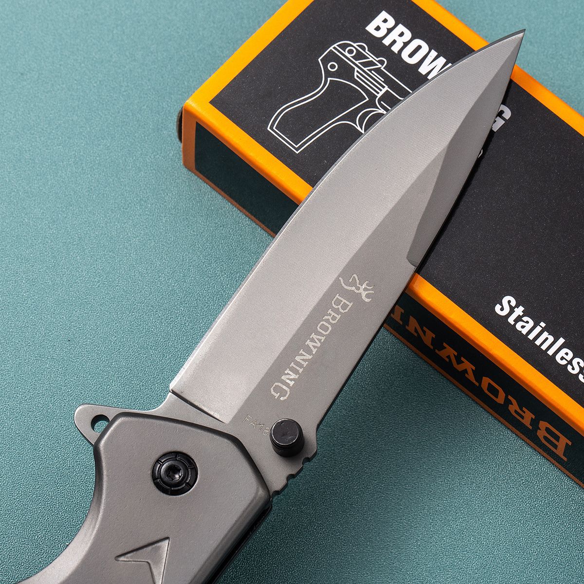 Full Steel Handle Outdoor Folding Knife