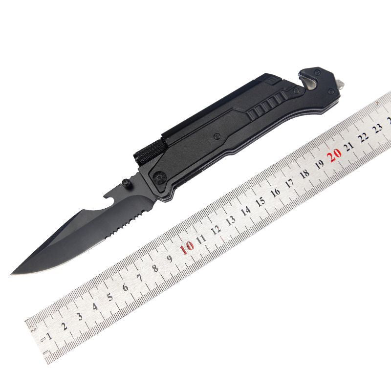 Black EDC Outdoor Folding Knife Multi